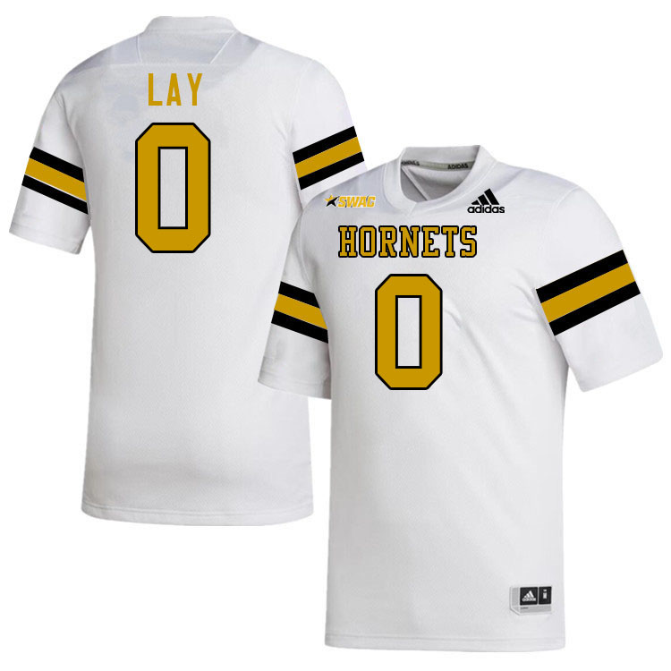 Alabama State Hornets #0 Jaelyn Lay College Football Jerseys Stitched Sale-White
